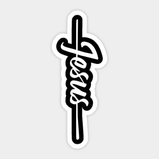 Jesus Signature Christian Shirt Sticker